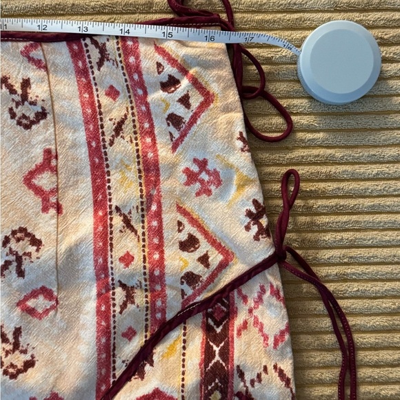 FREE PEOPLE NWT AZTEC CLEO WRAP SKIRT SIZE 12 - Picture 4 of 7